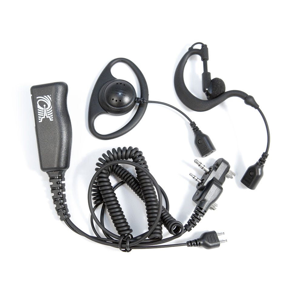 ProEquip PRO-U600LS/LA Headset, 3-i-1, 2 öronbyglar/Peltor, Svart PTT