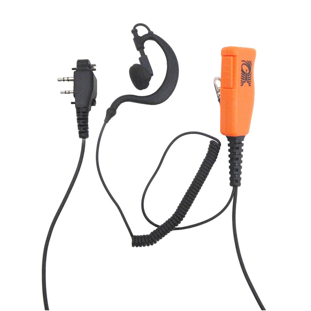 ProEquip PRO-P600LS/LA Headset med robust orange mik/PTT och C-shell