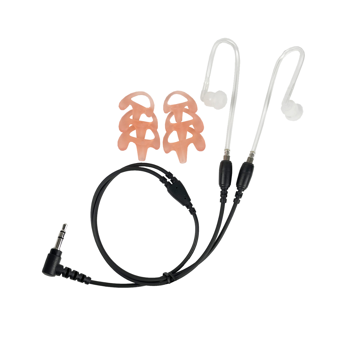 ProEquip PRO-Dual Airtube 35L, L & R ear incl.open ear insert for Icom