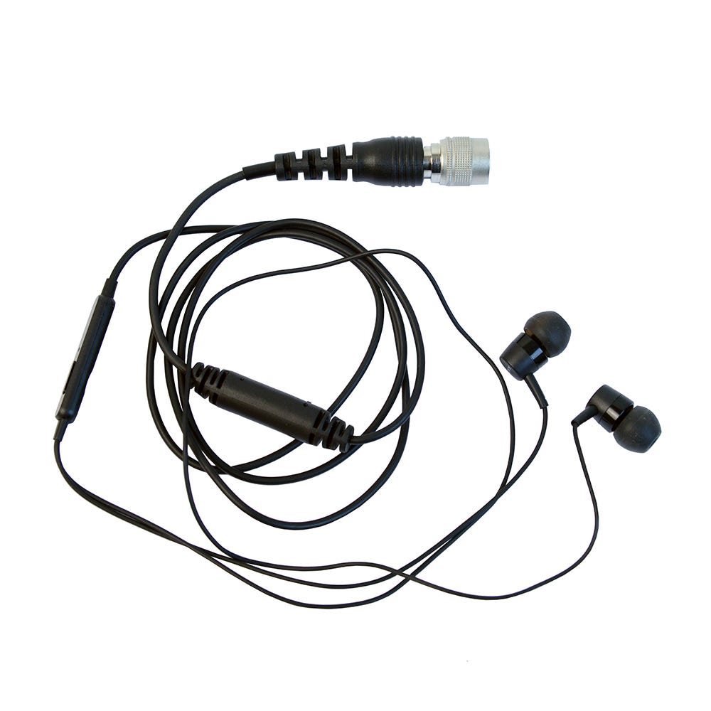 ProEquip StereoHeadset, telefontyp, gummitopp, Hirose 12P, svart