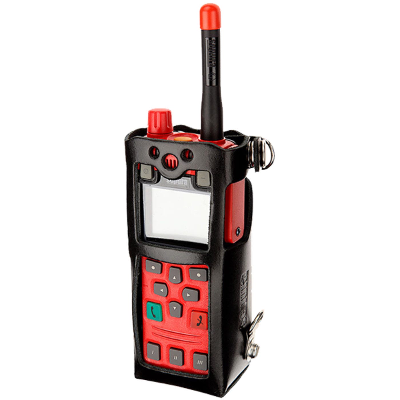 Sepura STP8X Hård läderväska, svart