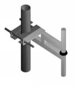 Aerial AV1314-L-390FN1 Sidomonterad Dipolantenn, 340-440MHz