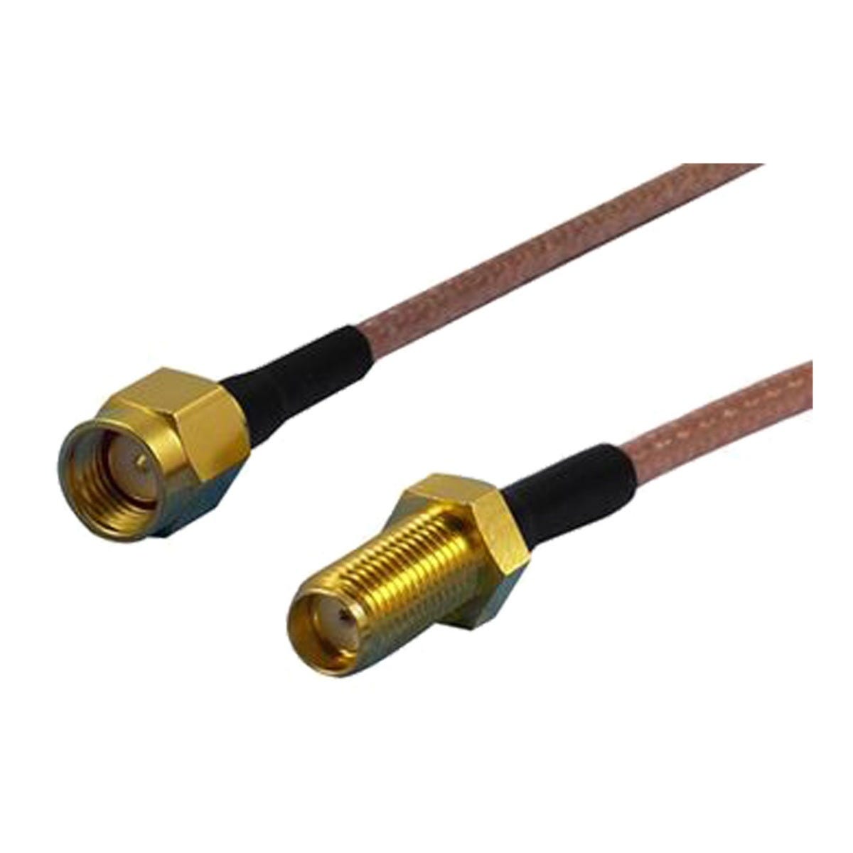 Adapter SMA/m - SMA/f, 0,5m, RG316