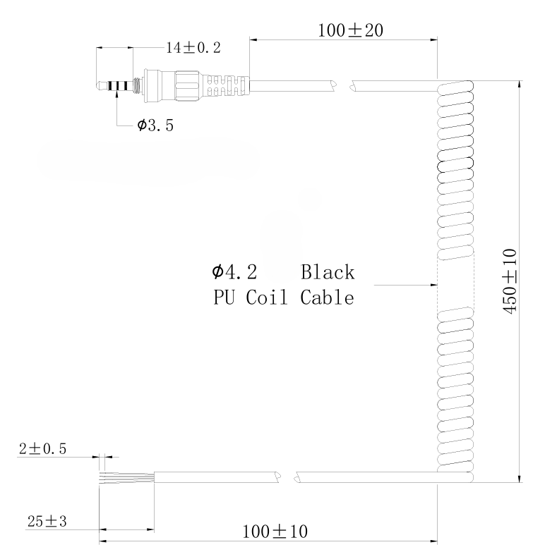 ProEquip Spiralsladd for Icom 35WP