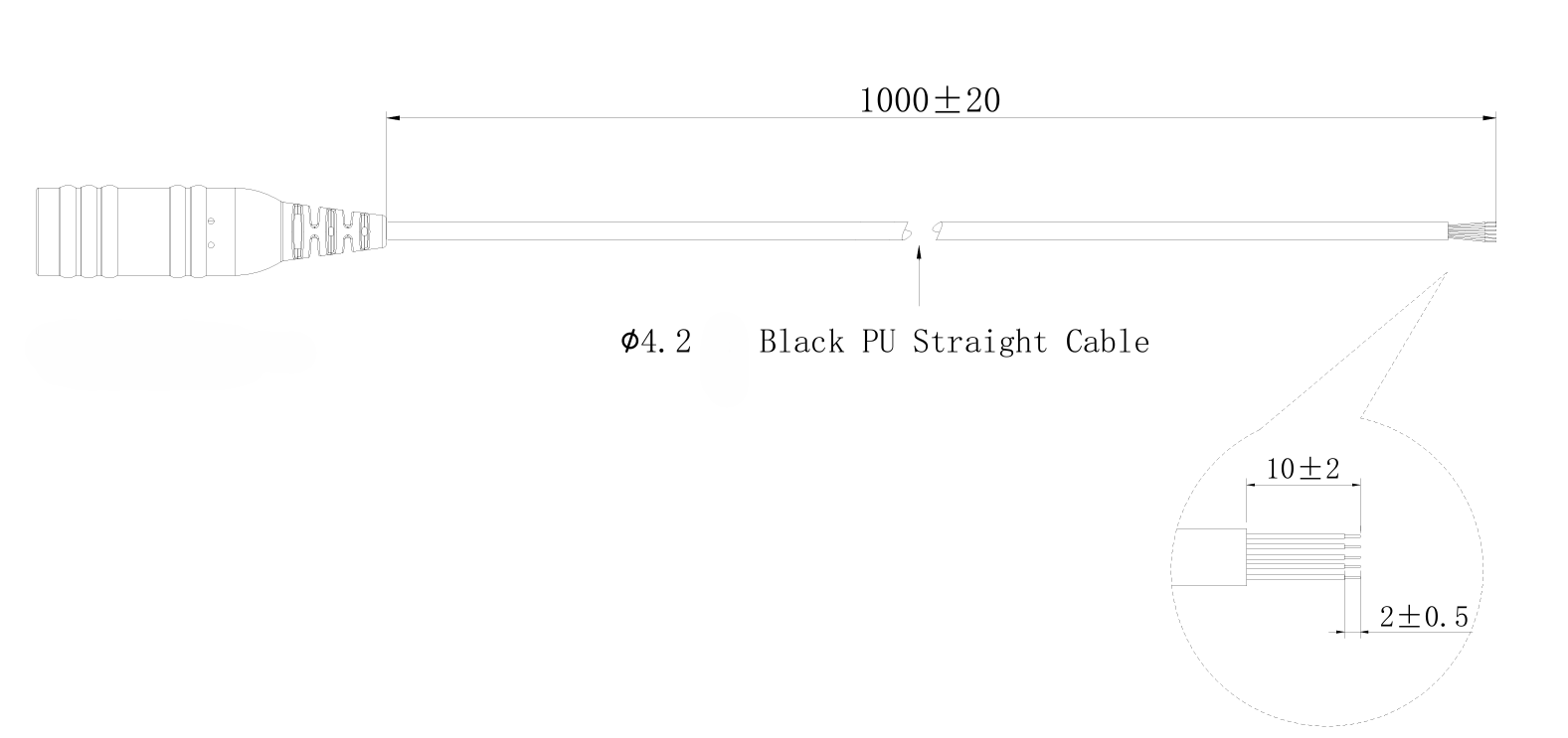 ProEquip kabel med Nexus och öppen ände