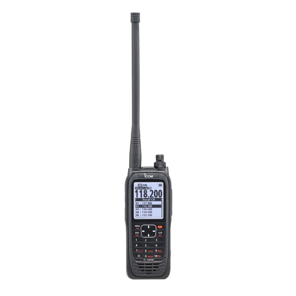 Icom IC-A25CE Bärbar Flygradio VHF, 6W, COM