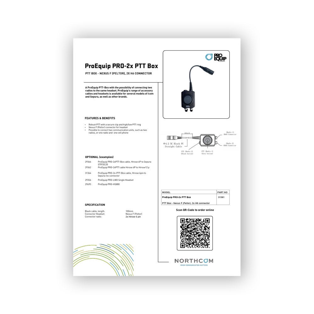 ProEquip PRO-2x PTT Box Produktblad