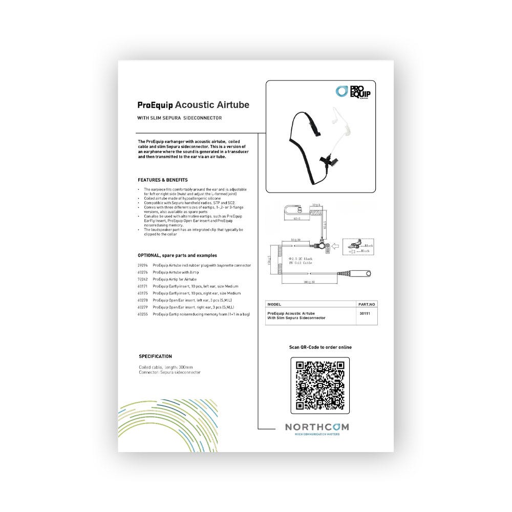 ProEquip Acoustic Airtube Produktblad