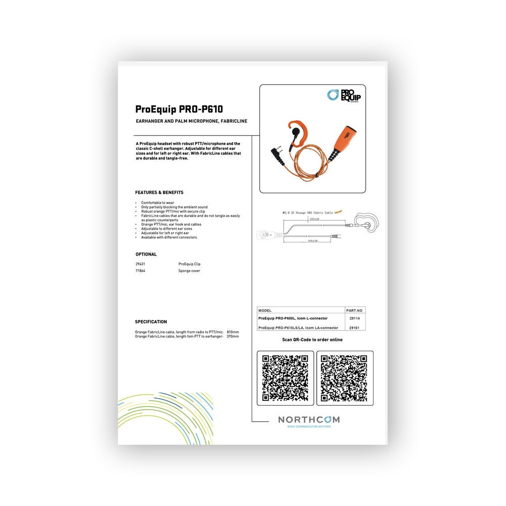 ProEquip PRO-P610 Produktblad