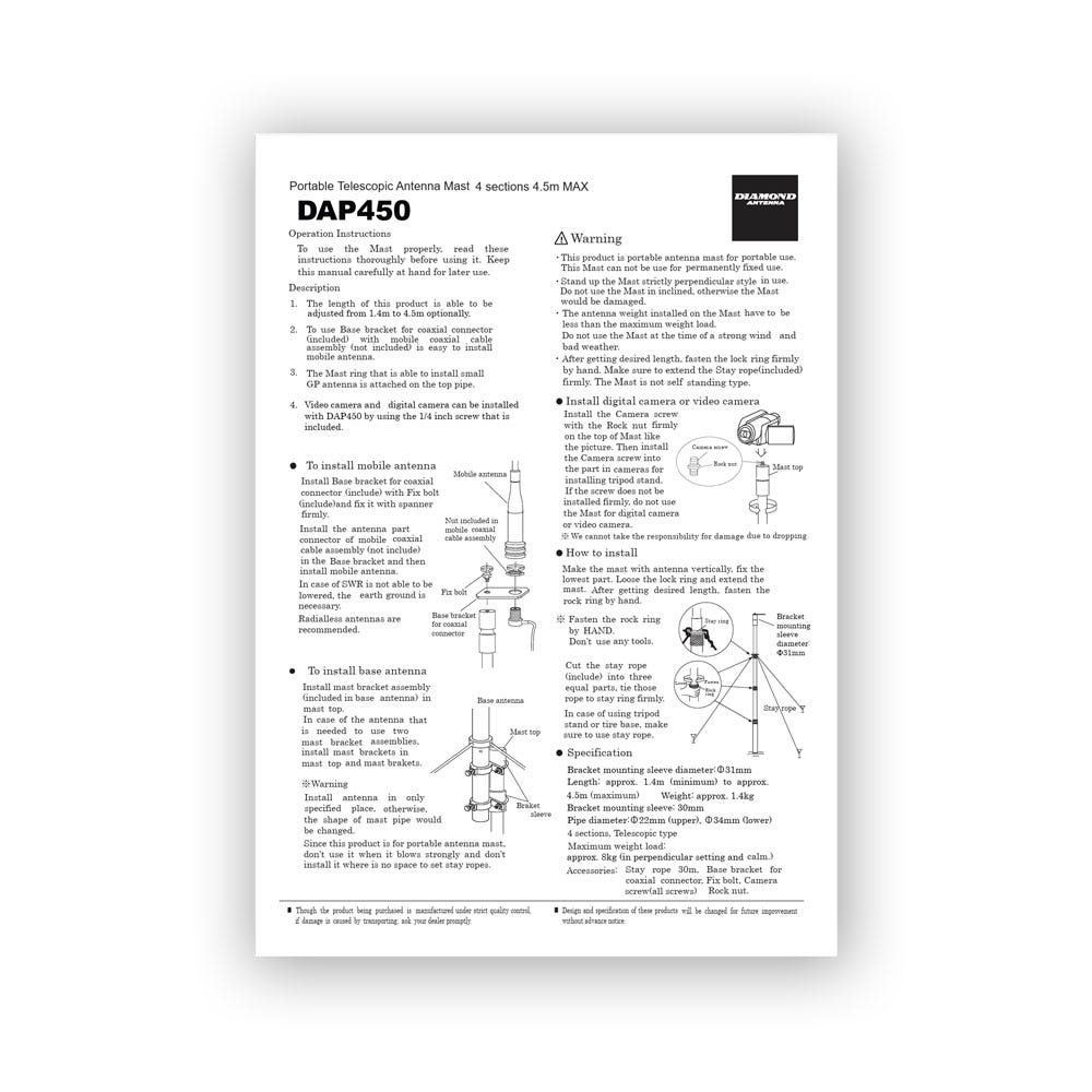 DAP450 Manual