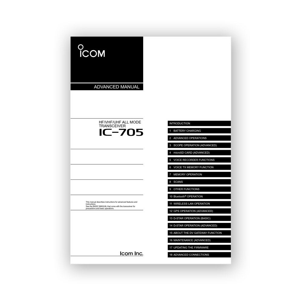 Icom IC-705 Advanced Manual