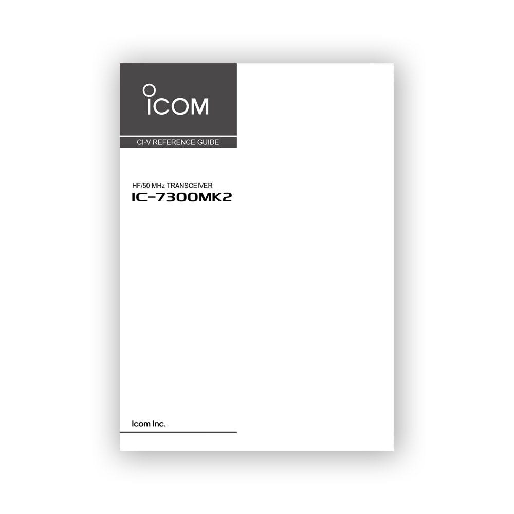 Icom IC-7300MK2 CI-V Reference Manual