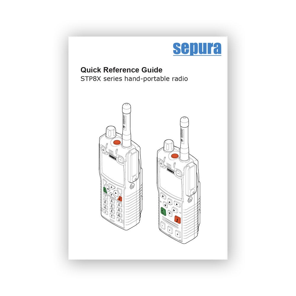 Sepura STP8X-serien Snabbguide
