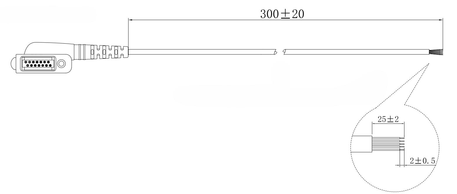 ProEquip flammskyddad kabel för Icom SA