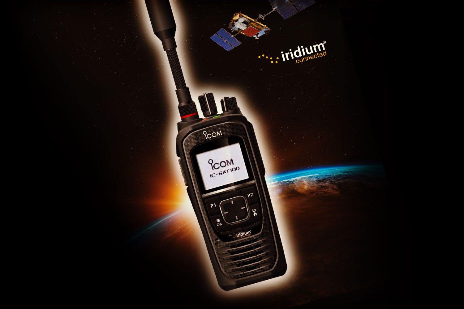 Icoms radioevolution fortsätter nu med satellitradio Icoms radioevolution fortsätter nu med satellitradio