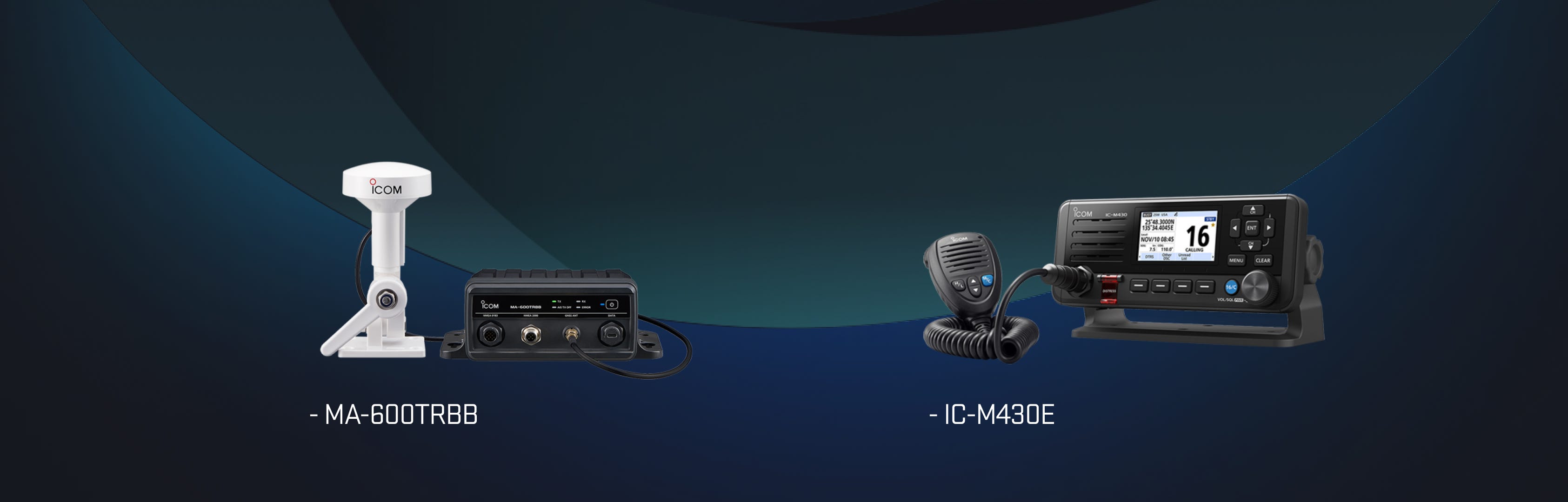 Nya produkter från Icom – IC-M430E och MA-600TRBB