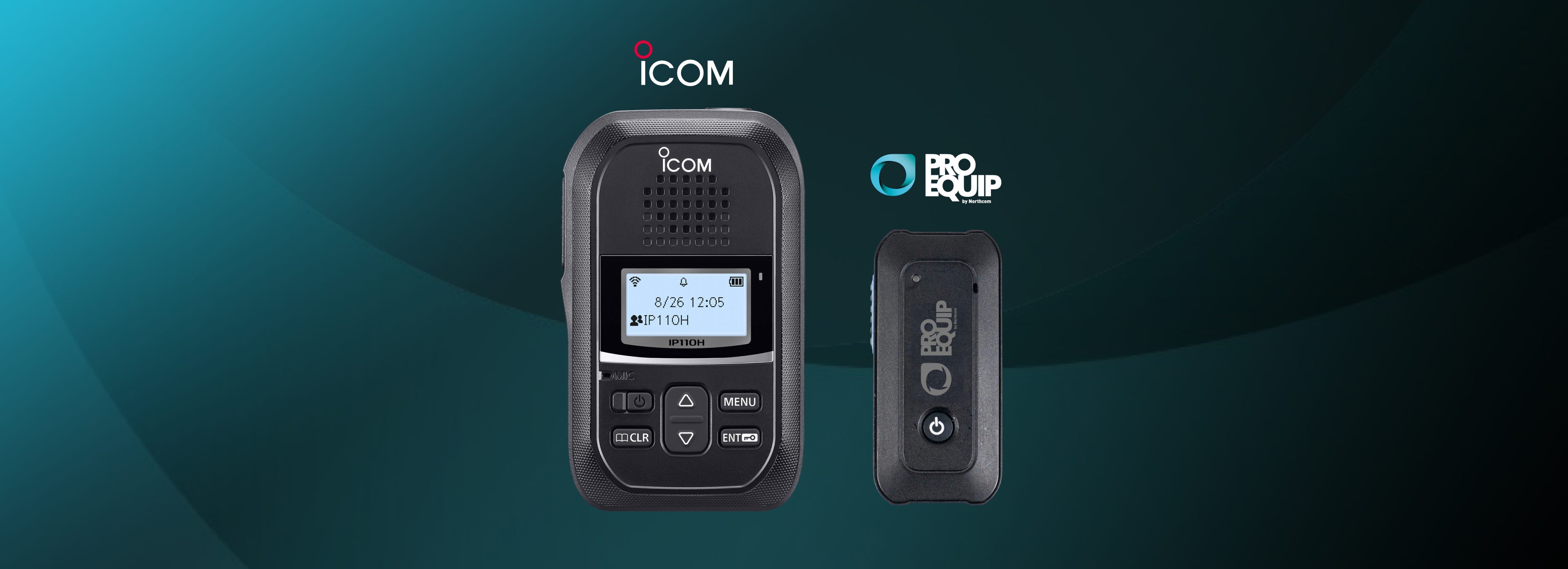 Icom IP110H Wi-Fi-radio med Bluetooth-tillbehör