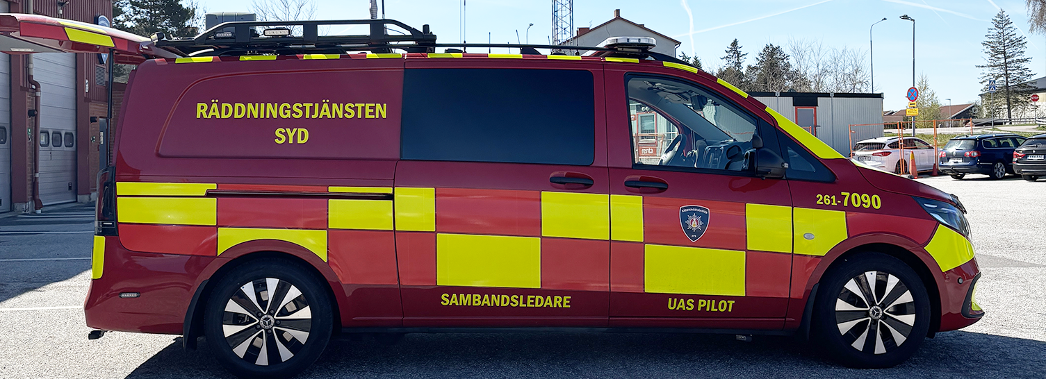 Räddningstjänsten Syds sambandsbil
